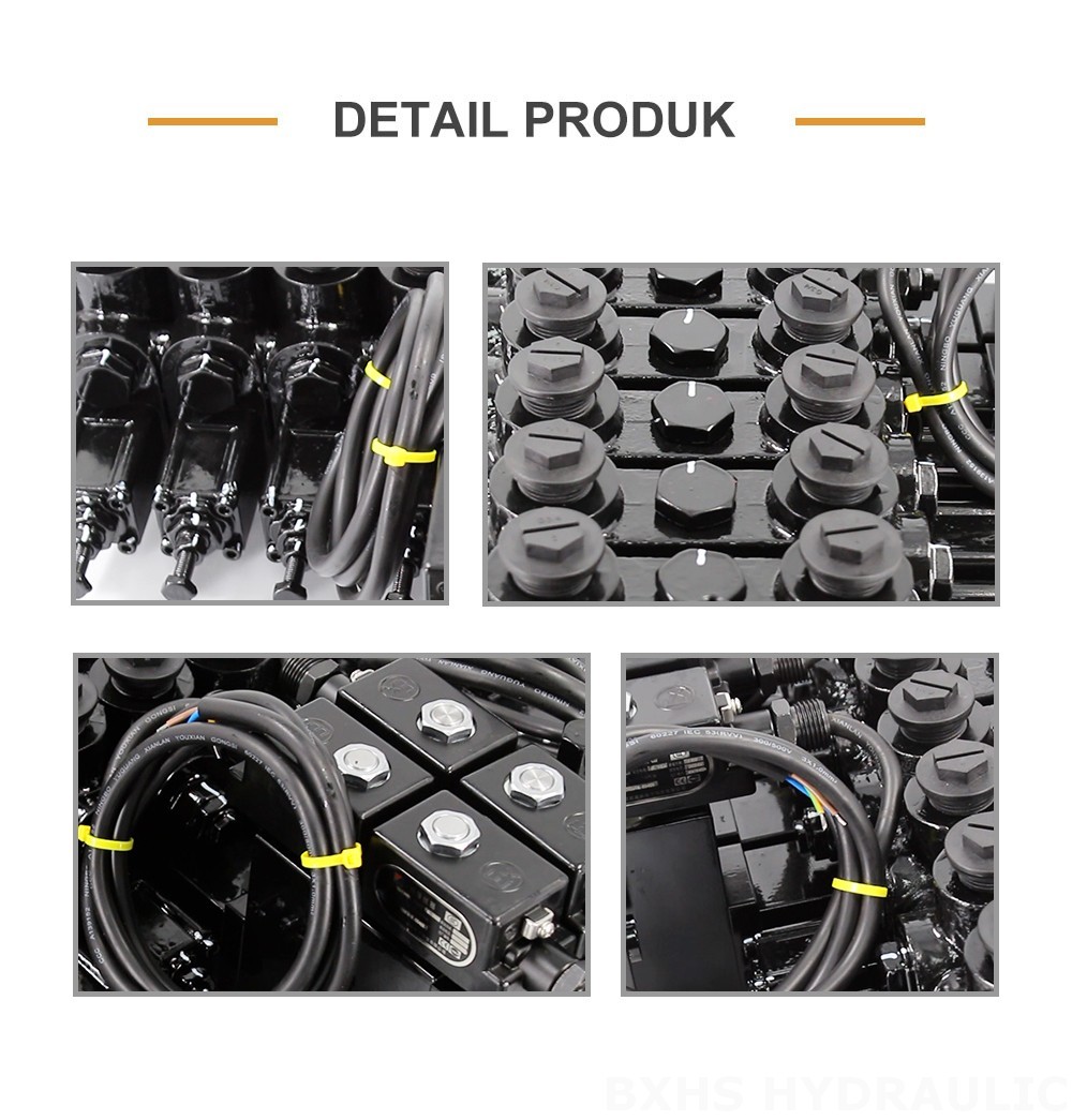 DCV150-10-NPT Manual dan Elektro-hidraulik 10 Spul Kran Arah Bagian